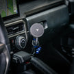 Passenger-side Tackform grab handle mount with phone holder in a 2025+ Toyota 4Runner